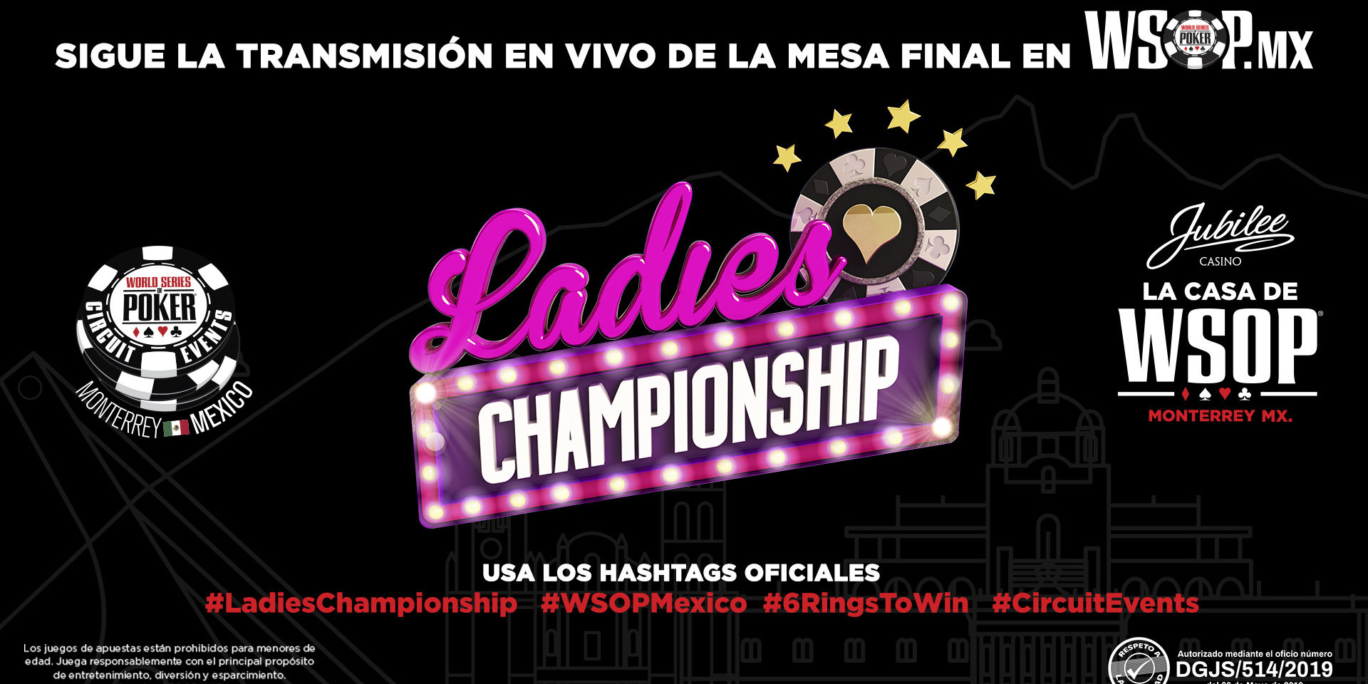 Mesa Final de LADIES CHAMPIONSHIP / Transmisión en Vivo WSOP México